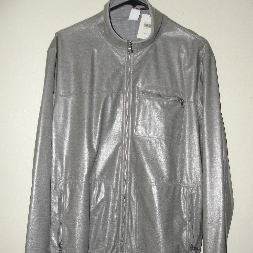 silver jacket by calvin klein